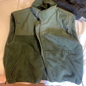 Vintage military fleece vest